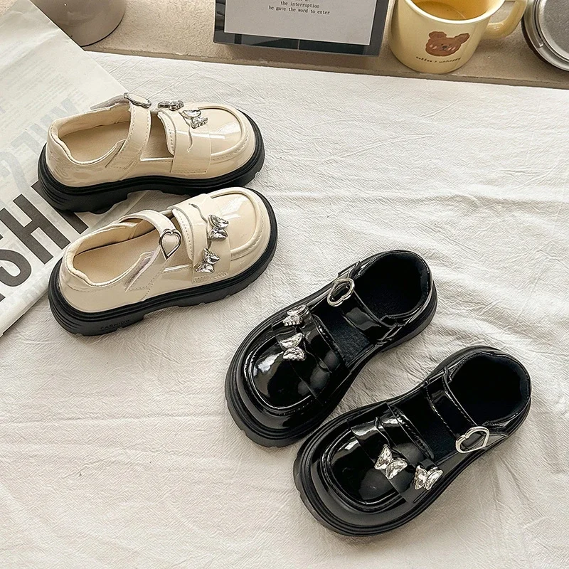 

Children Leather Shoes Fashion for Girls Princess Soft Bottom Comfortable 2025 Autumn New Kids Casual Shoes Versatile Non-slip