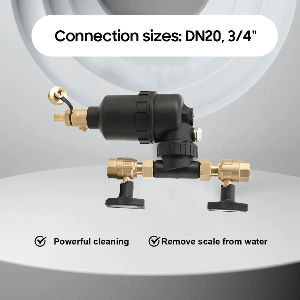 Magnetic Water Heater Filter DN20 Pre-filter Boiler Magnetic Filter For Underfloor Heating Systems