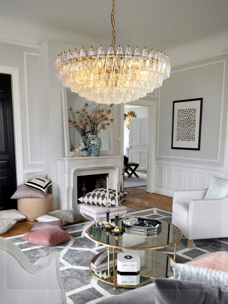 

Transform Your Living Room With Our Murano Design Round 2025 Chandelier Elegant Design Gold Silver Hardware Dimming Function