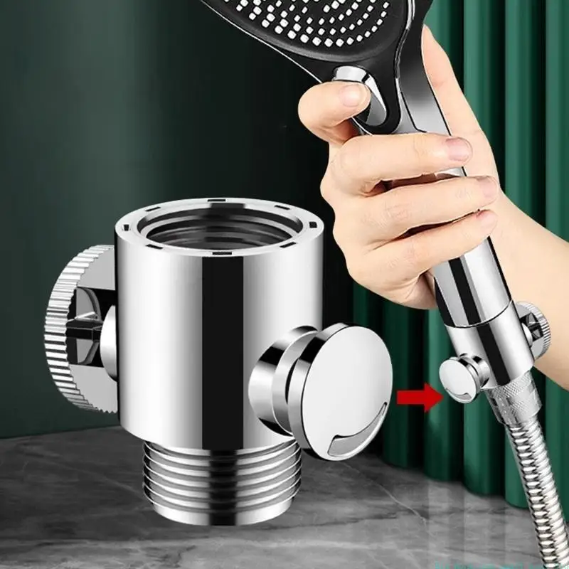 581C Easy Installion G1/2Inch Shower Shut Valves Button Type Portable Accessory for Home and Hotel Bathroom Daily Use