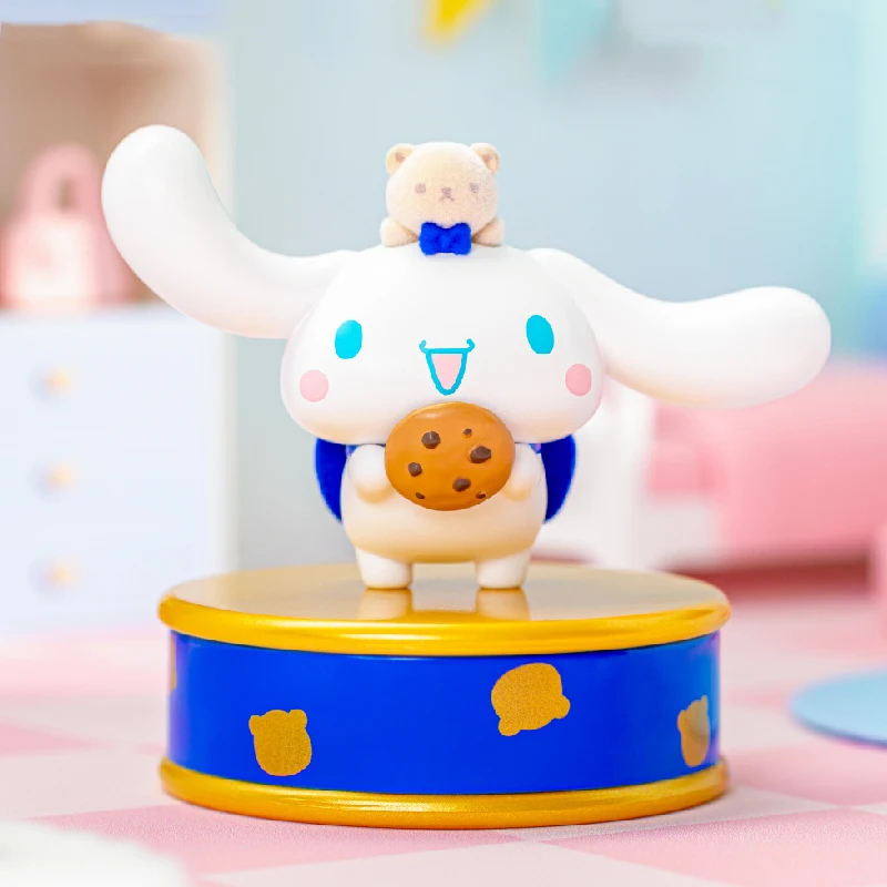 Sanrio – série cadeau de dessert familial, boîte aveugle, ornements périphériques, artisanat tendance, bureau garçon cannelle