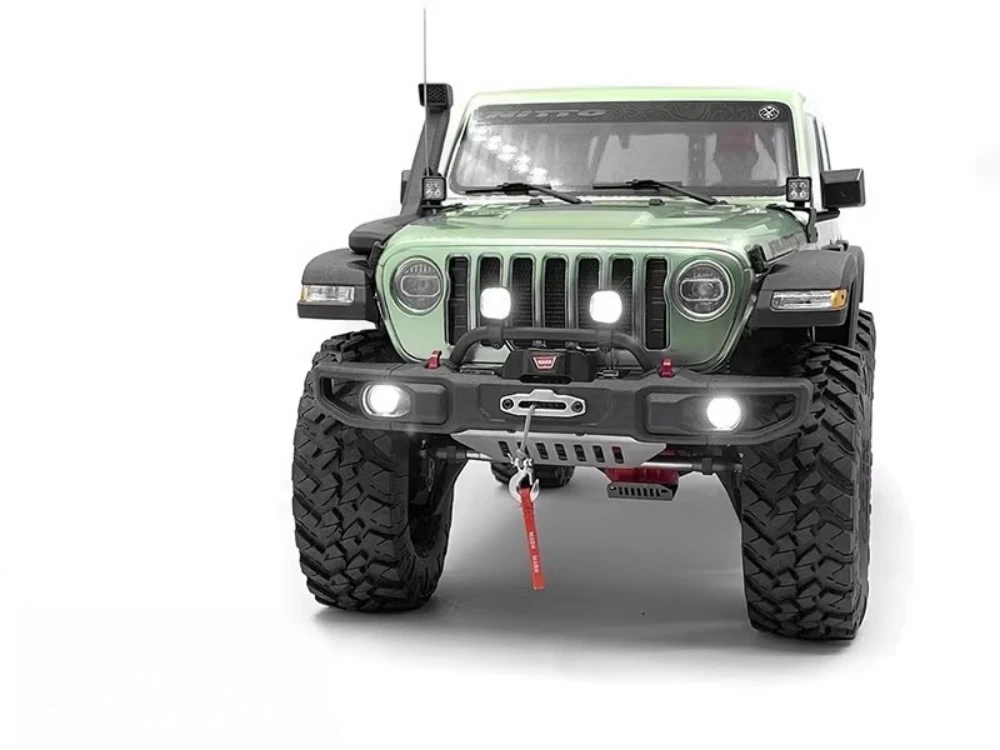 1/10 Crawler Car Front Bumper (Wide Version) fit Axial SCX10 iii Rubicon JL Jeep Wrangler RC Truck 1 10 Radio Control toy