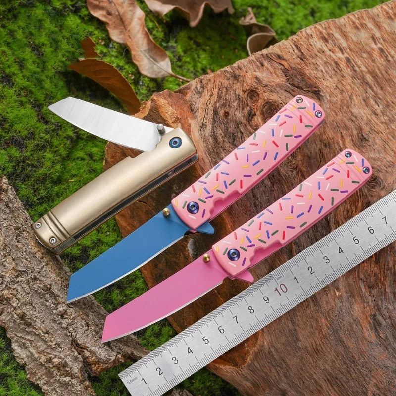 

Высококачественный складной нож в виде пончиков, складной нож для улицы, EDC, нож для самообороны, долговечный острый походный уличный нож