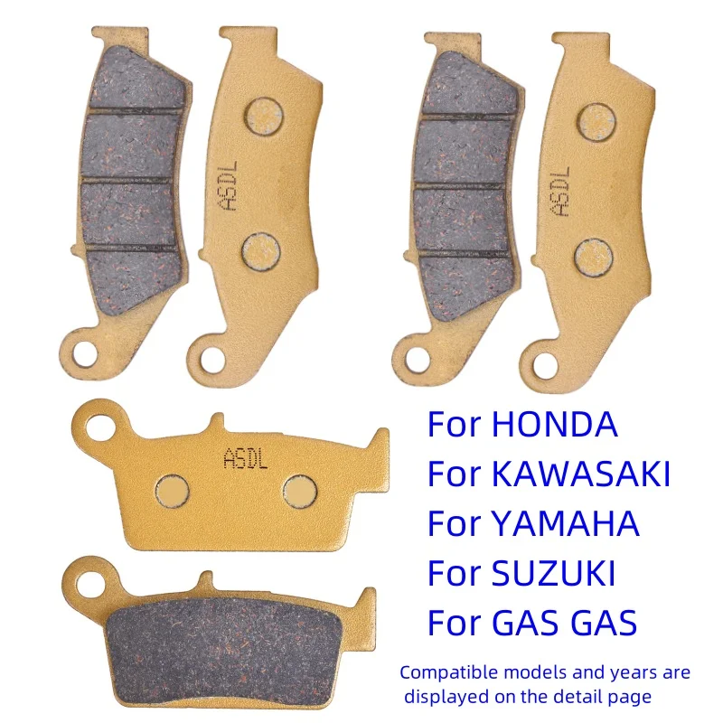 

For SUZUKI DR RM KAWASAKI KX KLX YAMAHA YZ WR 426 Honda CR CRE CRF CRM SL XR NX4 125 230 250 260 300 400 500 600 650 Brake Pads