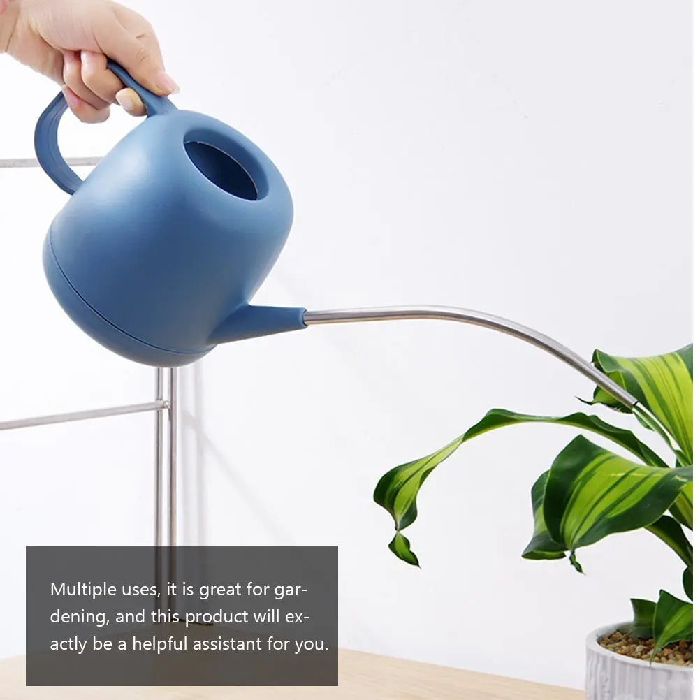 

1pc Long Mouth Watering Kettle Stainless Steel Nozzle Durable Lightweight Gardening Tool For Flowers Plants Sprinkling Pot