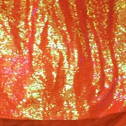 Sweet Orange Super Encrypted Sequin Fabric Dress Dance Costume Sequin Fabric