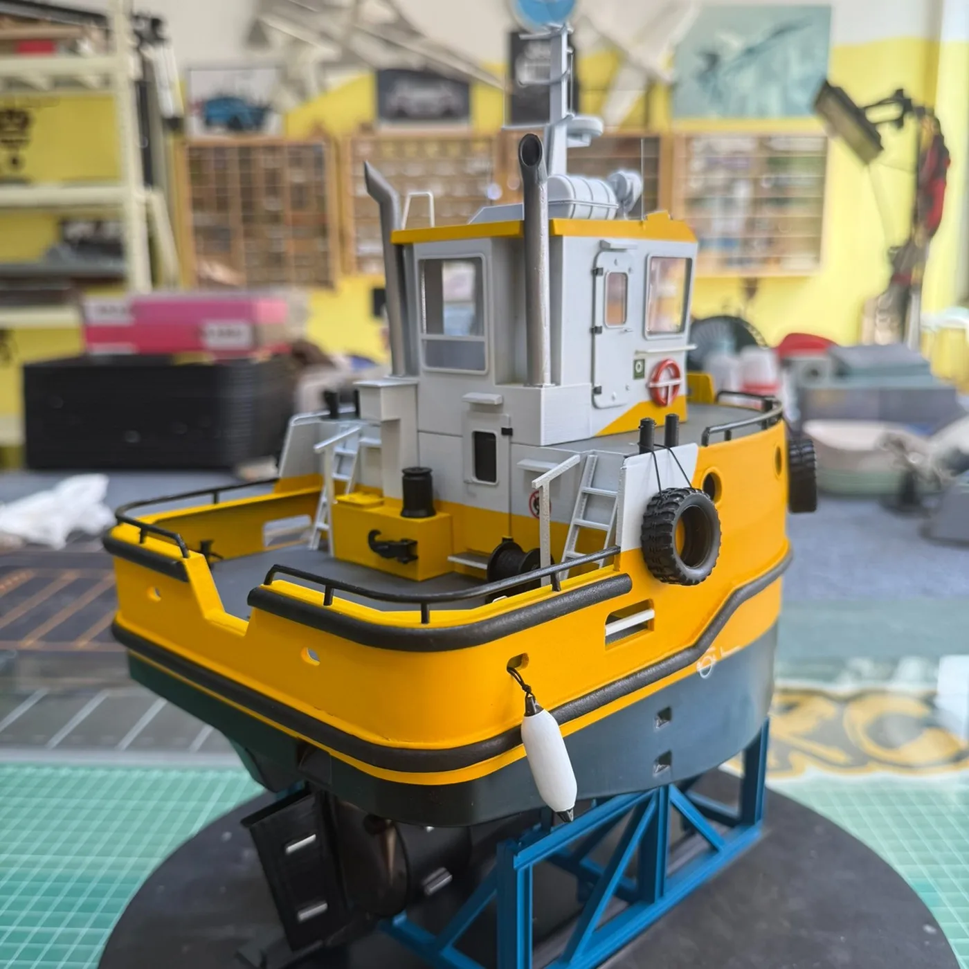 RC Boot 22 cm Simulatie Mini Rescue Afstandsbediening Boot Borstelloze Motor RC Push Boot Model RTR Jongen Speelgoed Cadeau