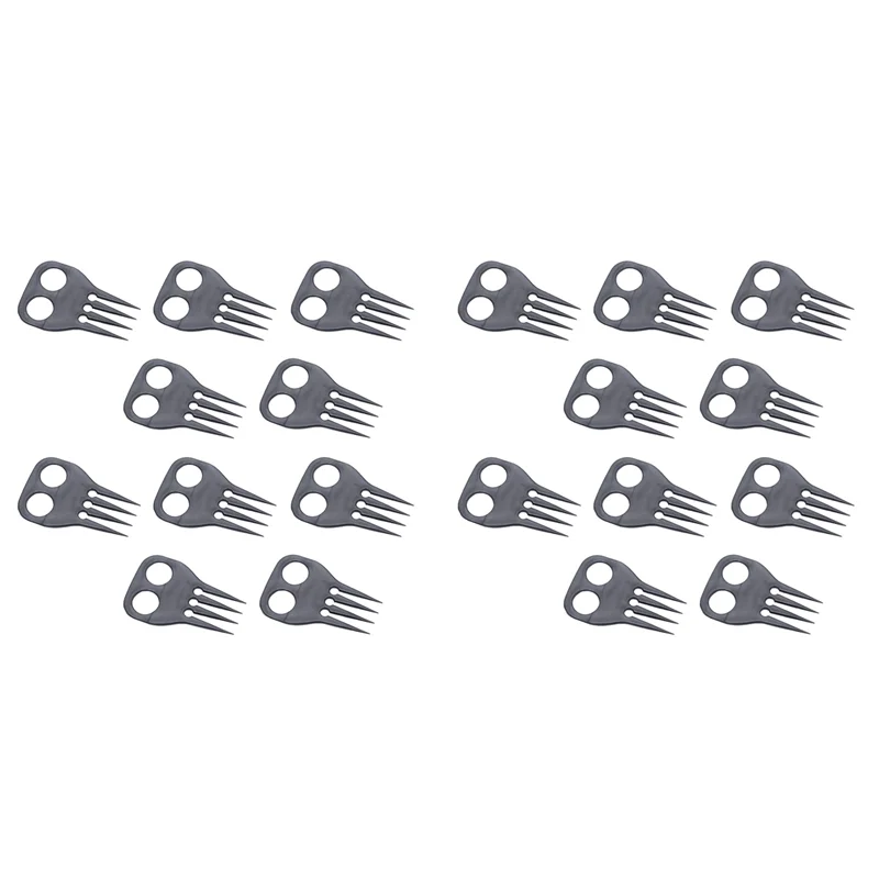 【الأسهم】20 قطعة مشط تجديل الحصان لأداة ركوب الخيل في الهواء الطلق #1