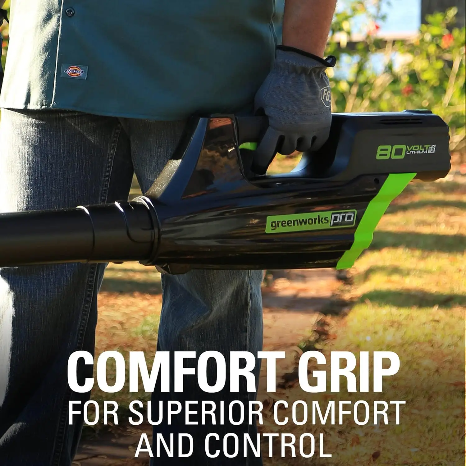 Greenworks 80V (125 MPH / 500 CFM / 75+ Compatible Tools) Cordless Axial Leaf Blower, Tool Only