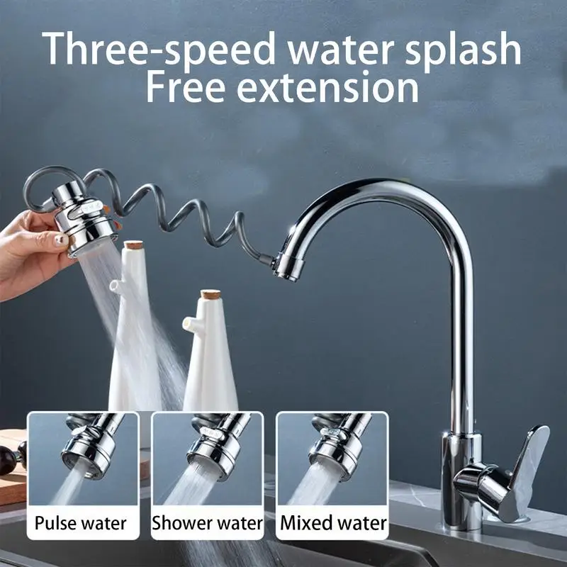 Sink Sprayer Attachment Sink Kitchen Faucet Sprayer Attachment Splash-Proof Extendable Kitchen Faucet Replacement Water-Saving