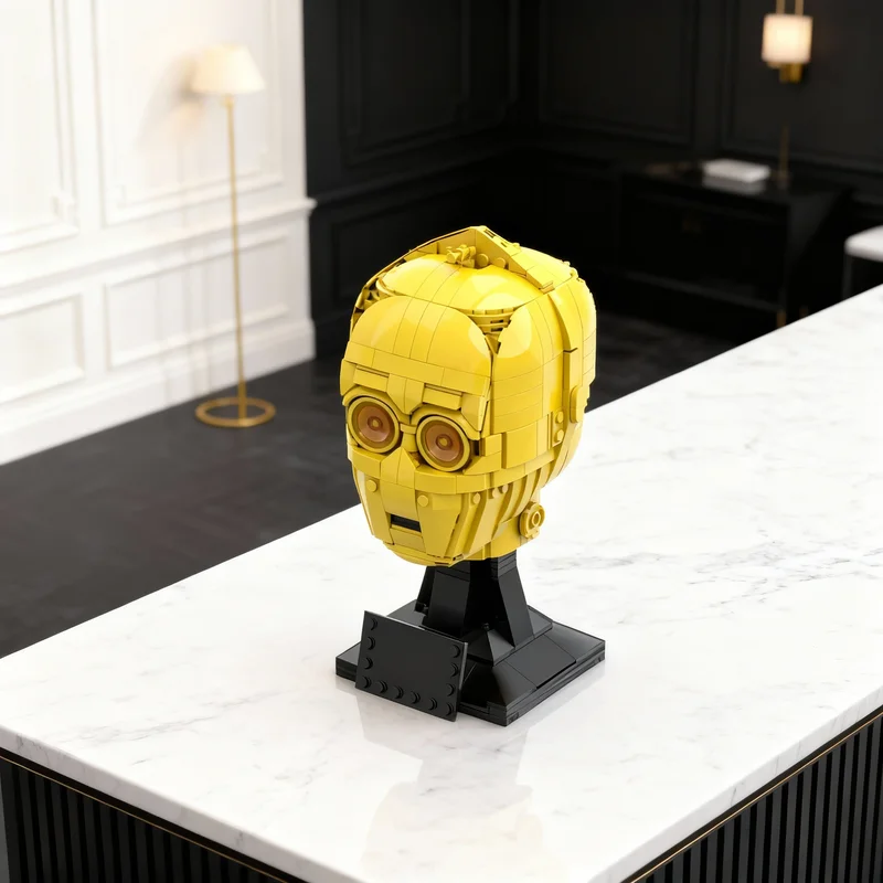 

Конструктор MOC C Head Helmet Collection Style Star Battle, 607 деталей, для декора комнаты и дома, идеальный подарок для мальчиков