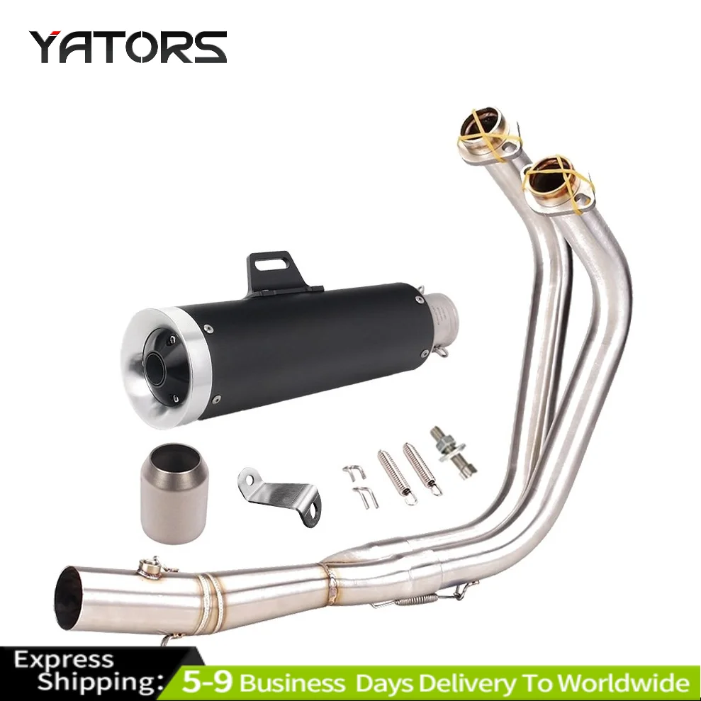

51mm Slip-On Exhaust System Header Pipe & Muffler for Yamaha MT-07, FZ07 (2014-2024) Exhausts Pipes