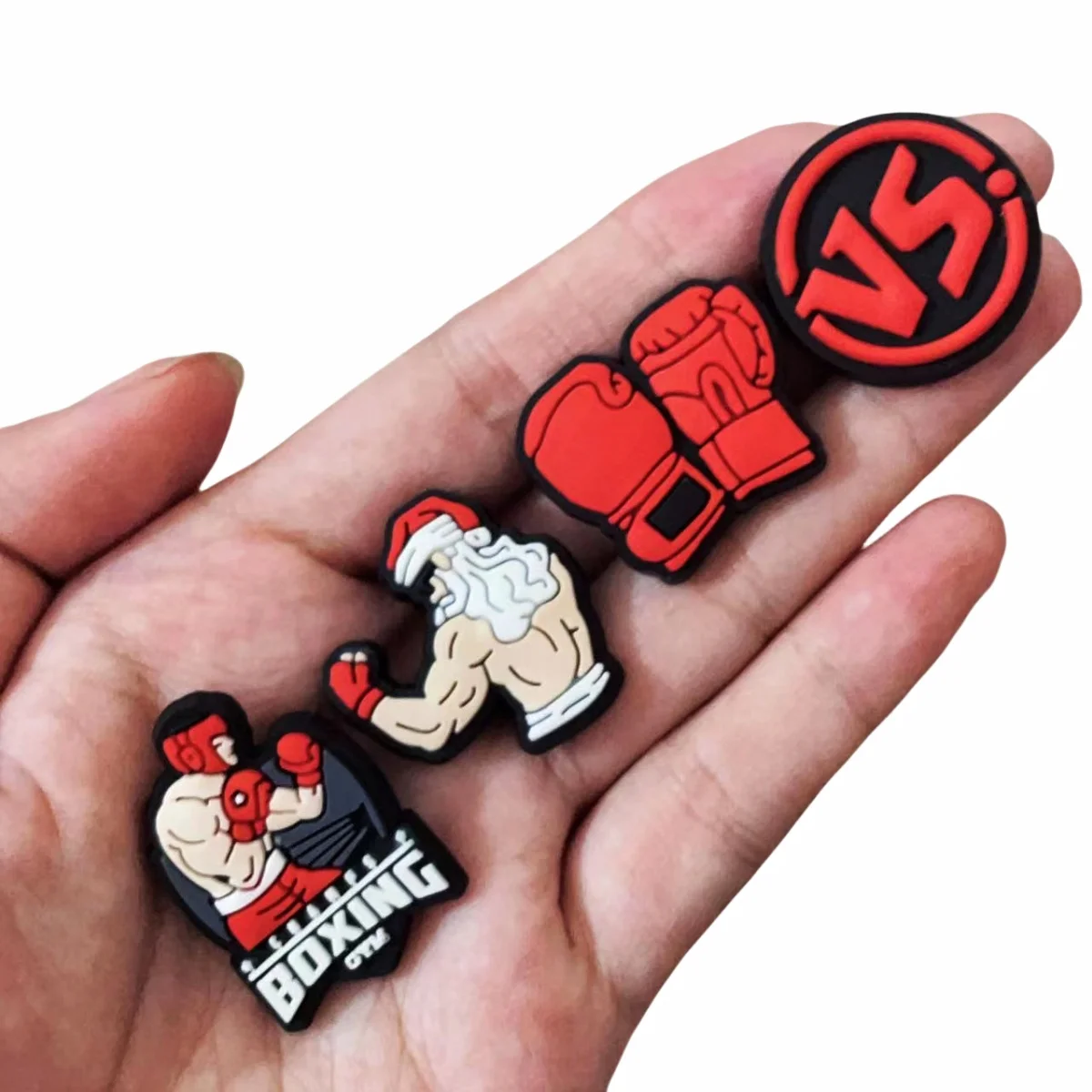 16Pcs Sports Shoe Decoration Charms for Clog, Boxing Shoe Charms, Shoe Decoration Party Gifts for Boys Men