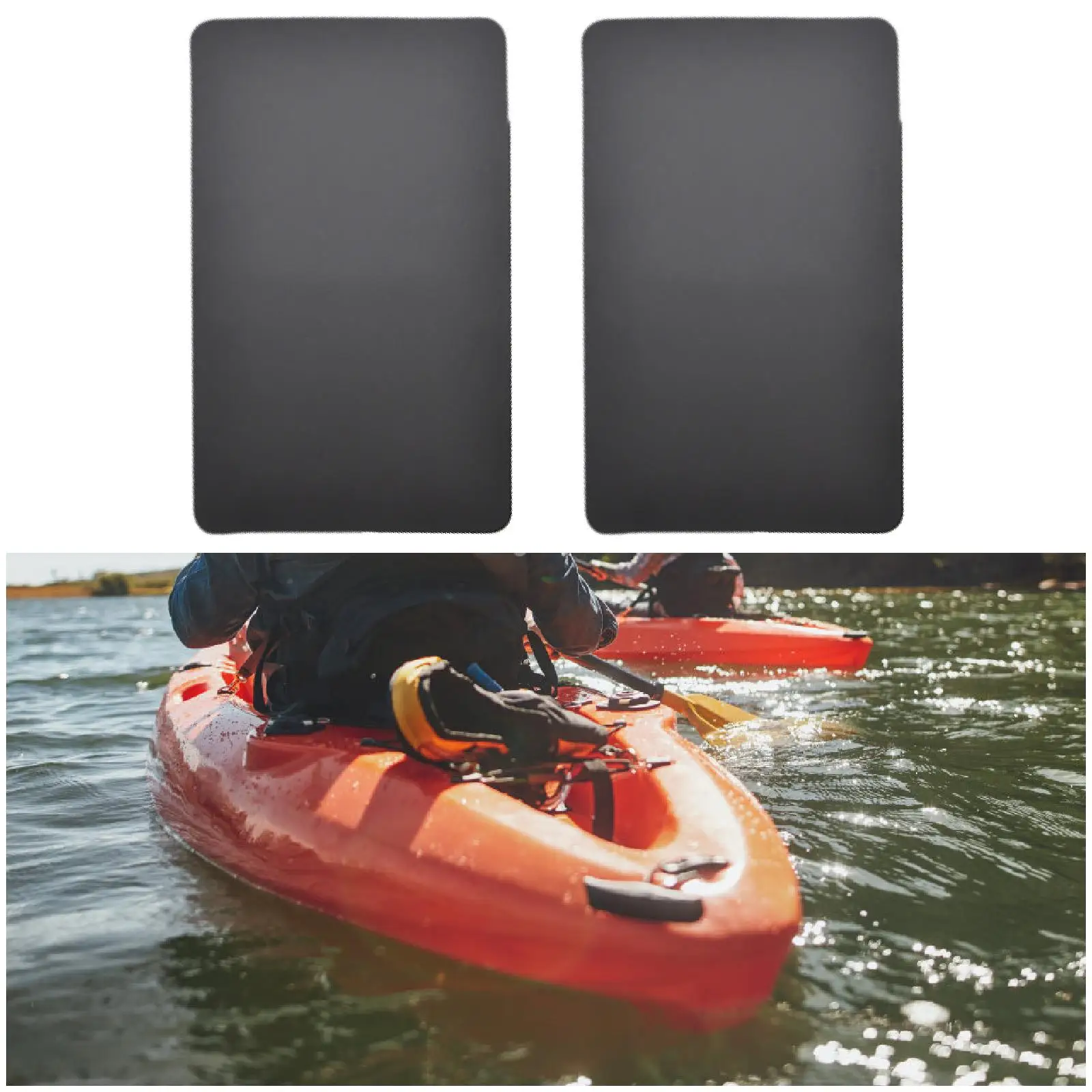 PVC Repair Patch Waterproof Inflatable Boat Repair Kit Lightweight Kayak Patch for Outdoor Emergency Maintenance