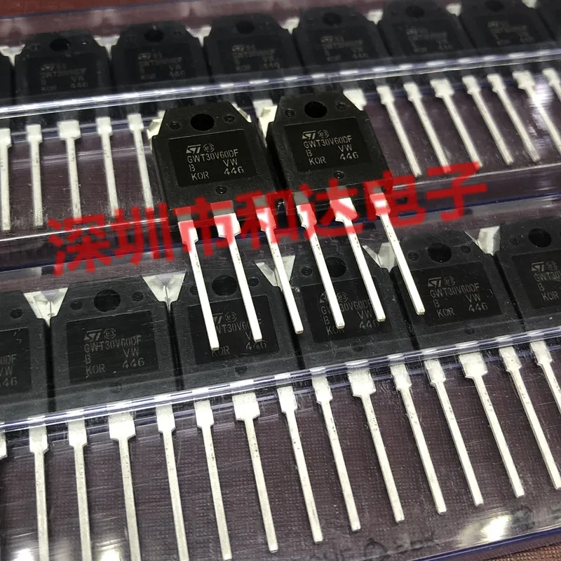 5PCS-10PCS GWT30V60DFB STGWT30V60DFB TO-3P 600V 60A ON STOCK NEW AND ORIGINAL