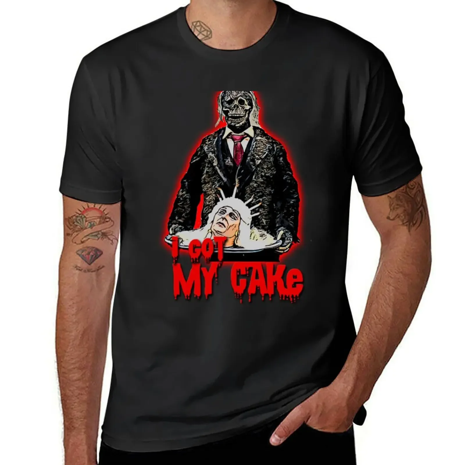 Creepshow I Got my Cake T-Shirt graphics heavyweights quick drying t shirt men 100℅ cotton