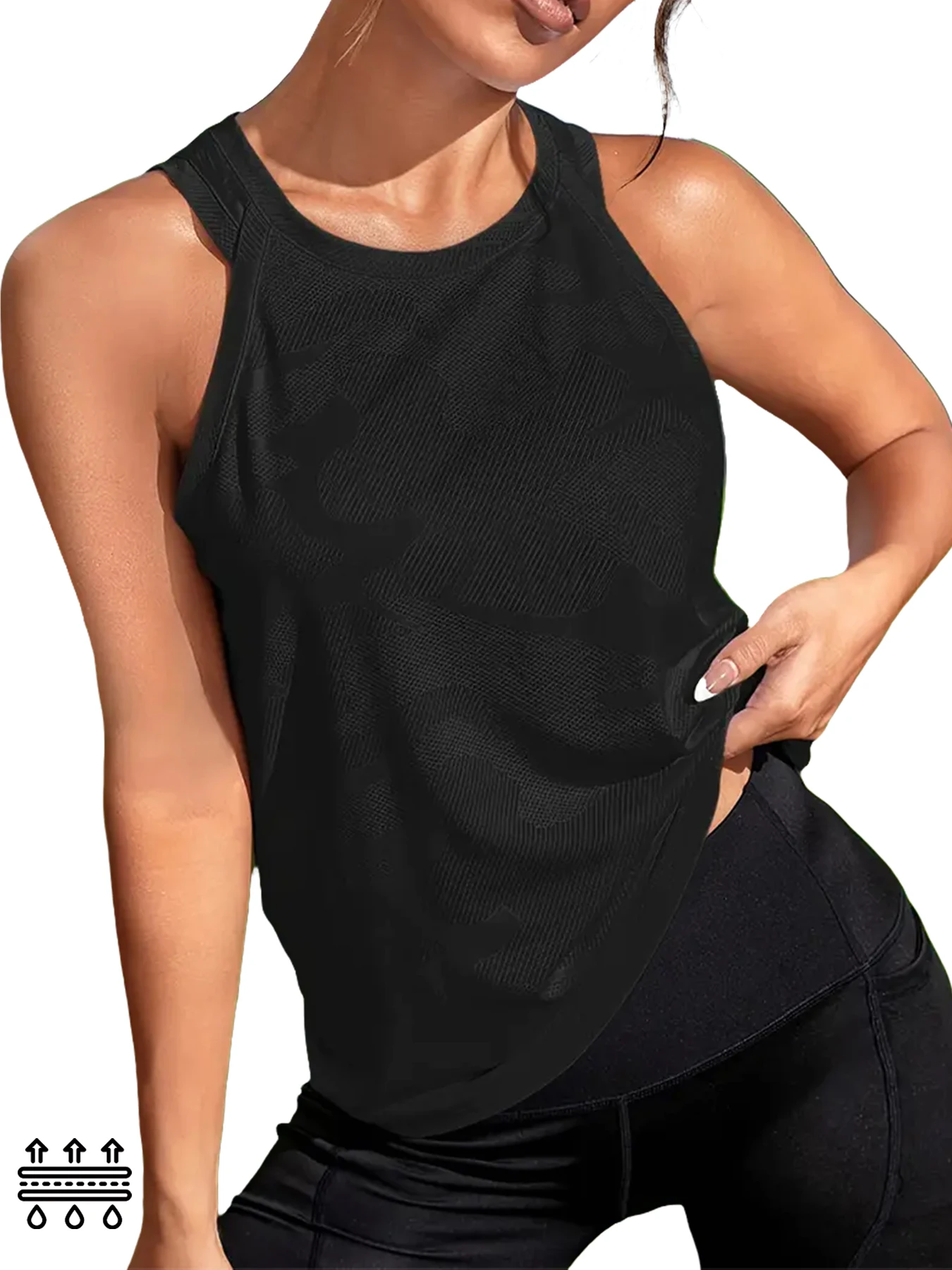 

Women's Super Soft Sport Tank Tops for Women Moisture-Wicking Quick-Dry Breathable Mesh Design for Athletic Running Tennis Yog