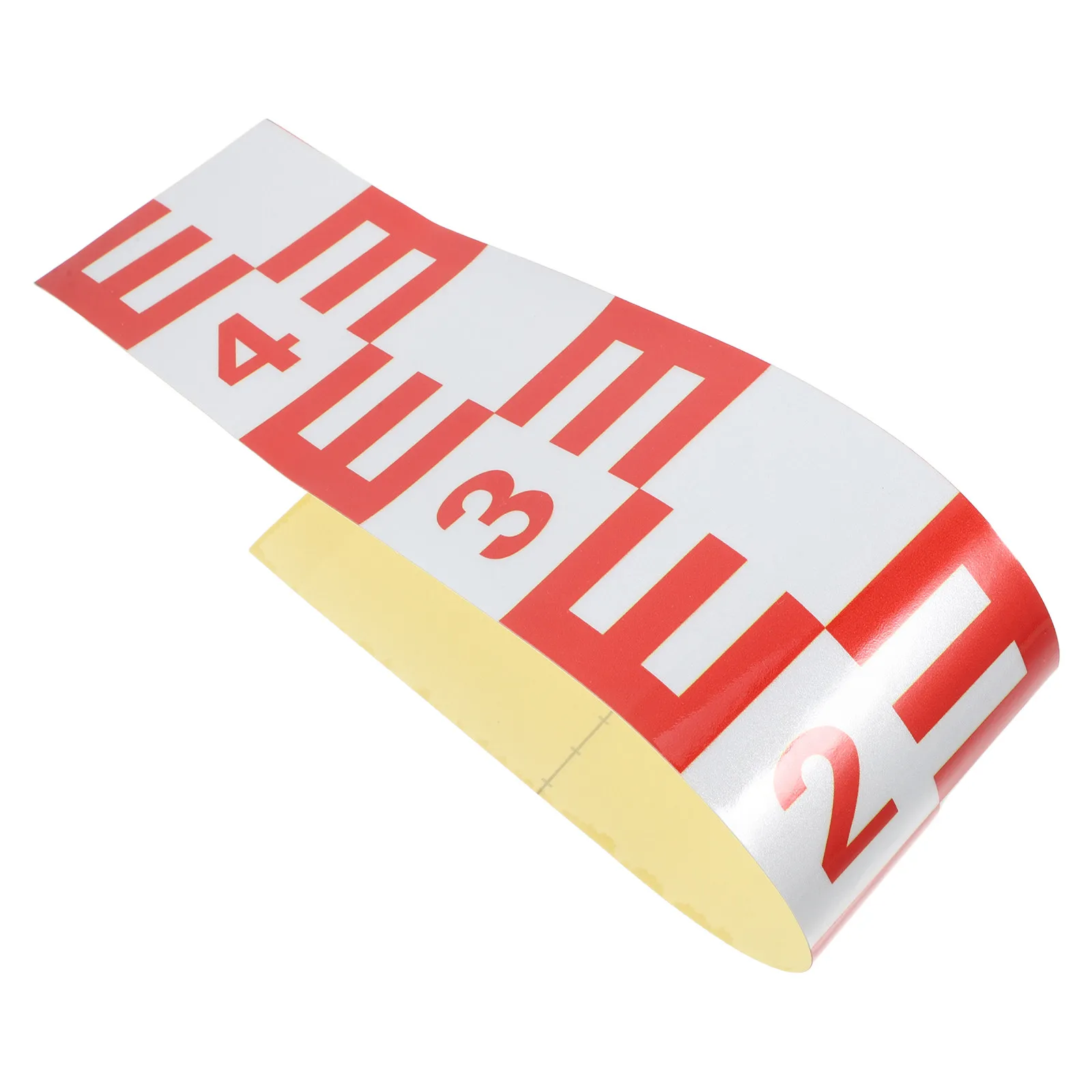 Pool Water Level Ruler Self Adhesive Reflective Indicator Tape 50cm Accurate Measuring Sticker