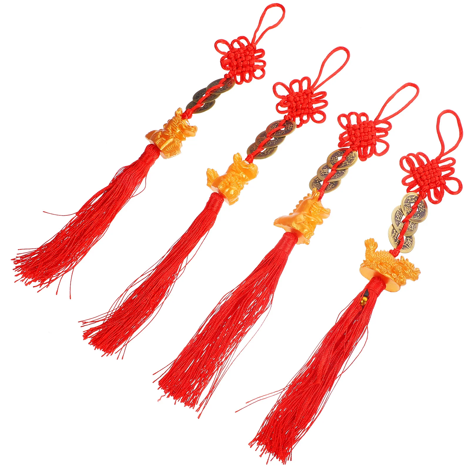 4 قطعة المعلقات السنة الصينية الجديدة بونساي ديكور معلق مهرجان الربيع لوازم الحلي الاحتفالية التقليدية زينة السنة الجديدة #5