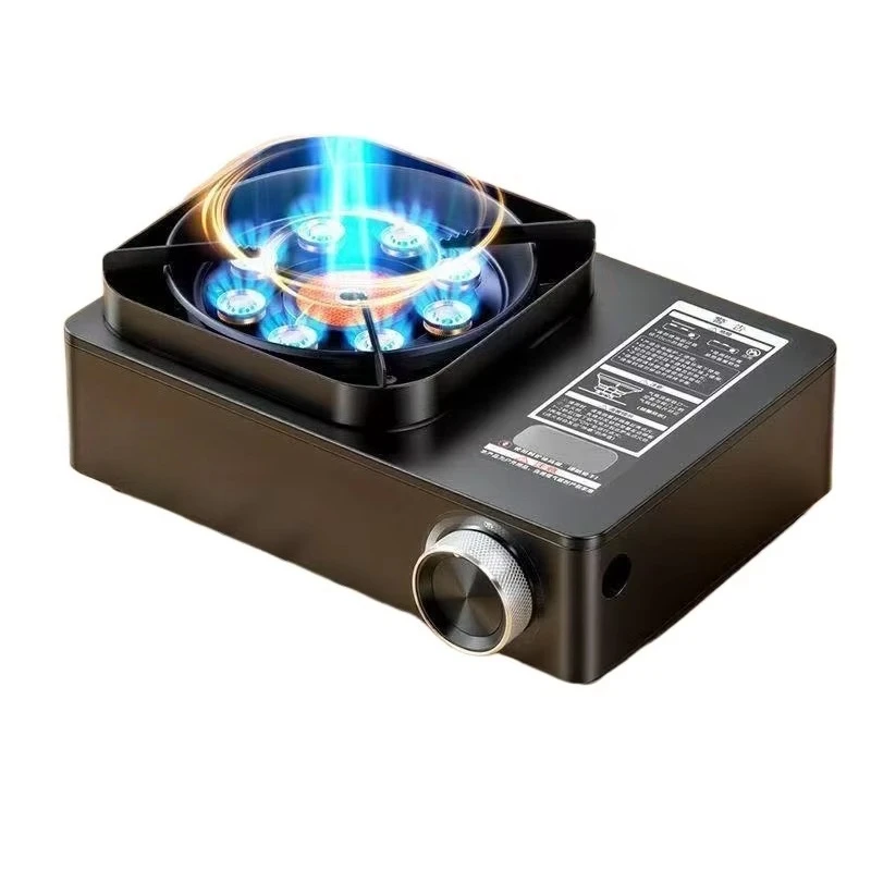 2026 New 8800W Three Core 8 Burner Portable Cassette Stove Outdoor Camping Tea Making Gas Stove