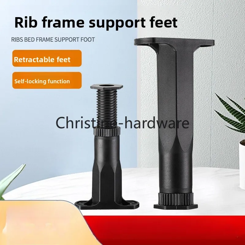 4Pcs Bed Board Support Frame Bed Bottom Load-bearing Bracket Foot Rod Frame Support Column Adjustable Support Foot