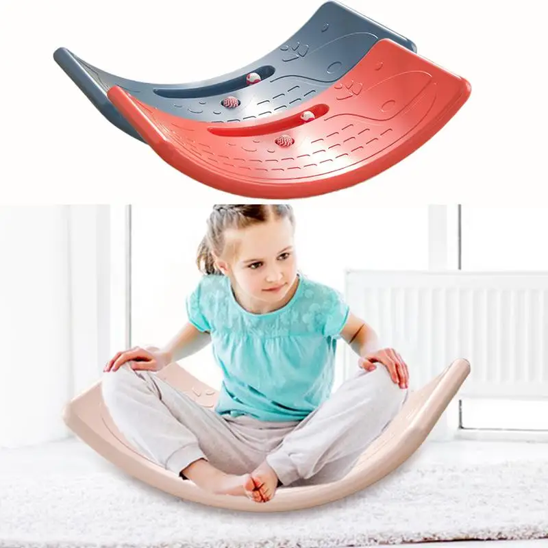 

Wobble Board For Kids Anti-Slip Strip Design Wobble Disk For Toddler Balance Pads For Kids Rocker Board For Balance Open-Ended