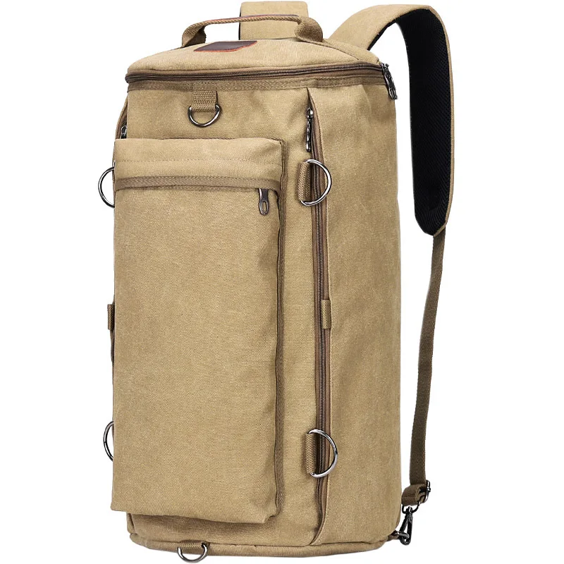 Large Capacity Fashionable Canvas Backpack for Men, Ideal for Outdoor Travel and Sports knapsack backpacks mochilas masculinas