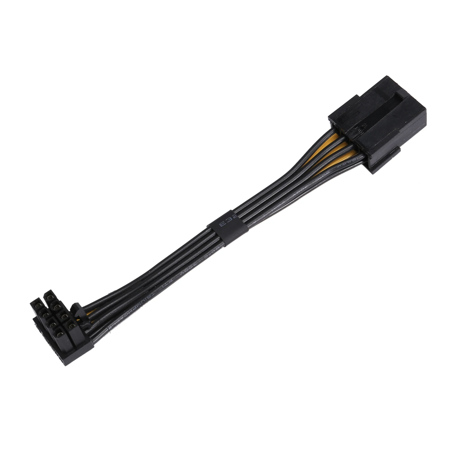 Cable de alimentación de extensión de tarjeta gráfica AEE7-8Pin Pcie 8 pines hembra a codo macho de 8 pines Cable de 90 grados Cable de alimentación de tarjeta gráfica