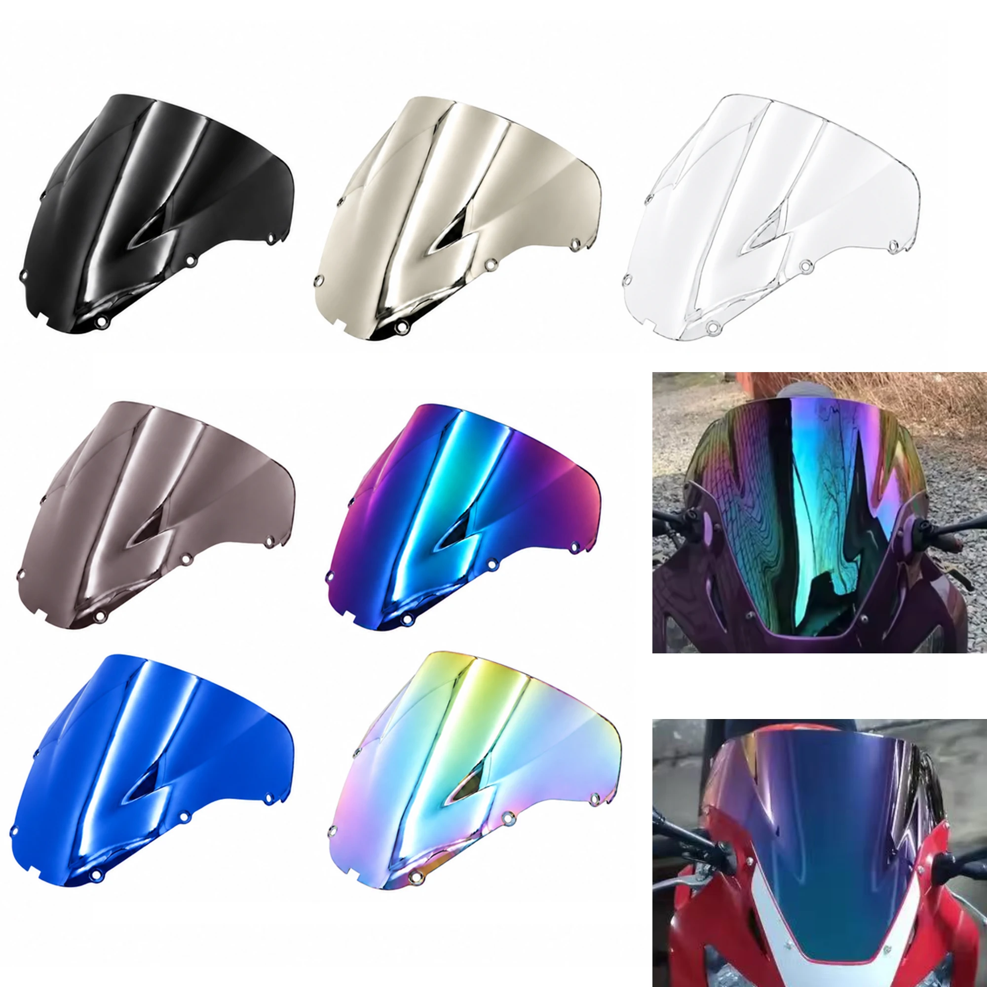 Motorcycle Windshield For Honda CBR 900 929 RR 2000 2001 CBR929 CBR929RR CBR900RR WindScreen Deflector Protector Wind Screen