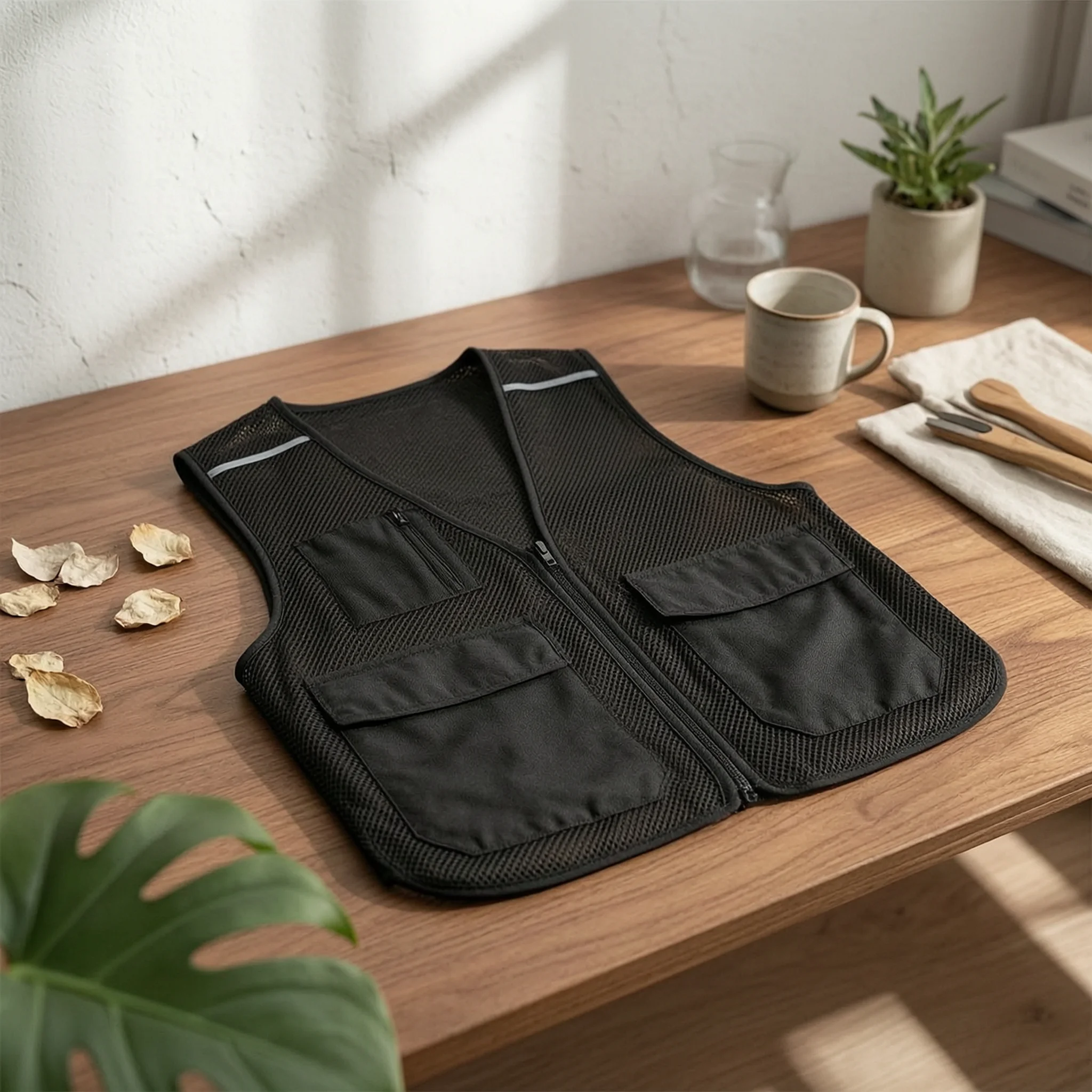 Summer Cooling Vest Breathable Ice Vest Safety Clothing High Visibility Comfortable Fit for Outdoor