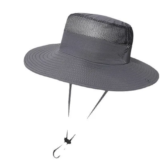 Custom Logo Embroidered Outdoor Fisherman Hat Breathable Sun Hat Quick Dry UV Protection Fishing Cap