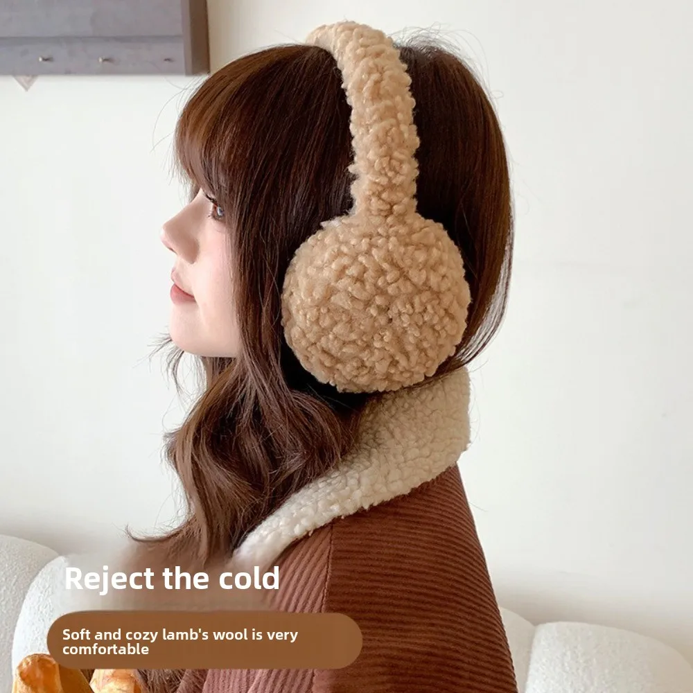 Fashion Versatile Winter Ear Muffs Folding Windproof Warm Winter Earmuffs Thickened Solid Color Ear Warmer Women Men