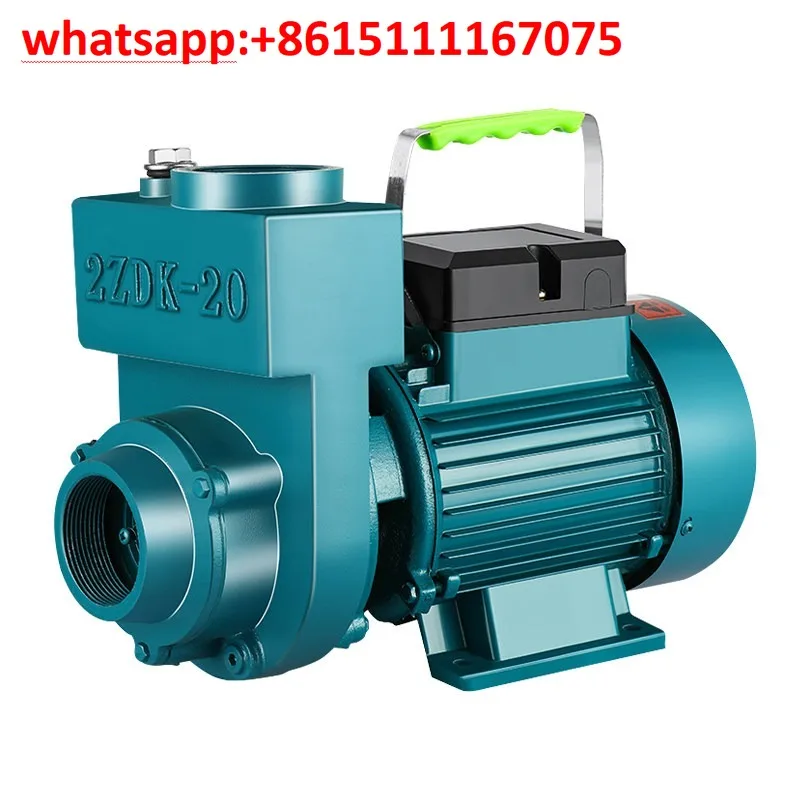 220V Self Priming Pump Household Large Flow Clean Water Agricultural Manure Sewage Septic Tank Booster Centrifugal System