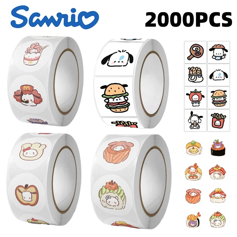 500/2000PCS Cartoon Pochacco Stickers Movie Anime Decal Skateboard Guitar Laptop Cute Kawaii Sticker Pack Kids Girl Boy Toys