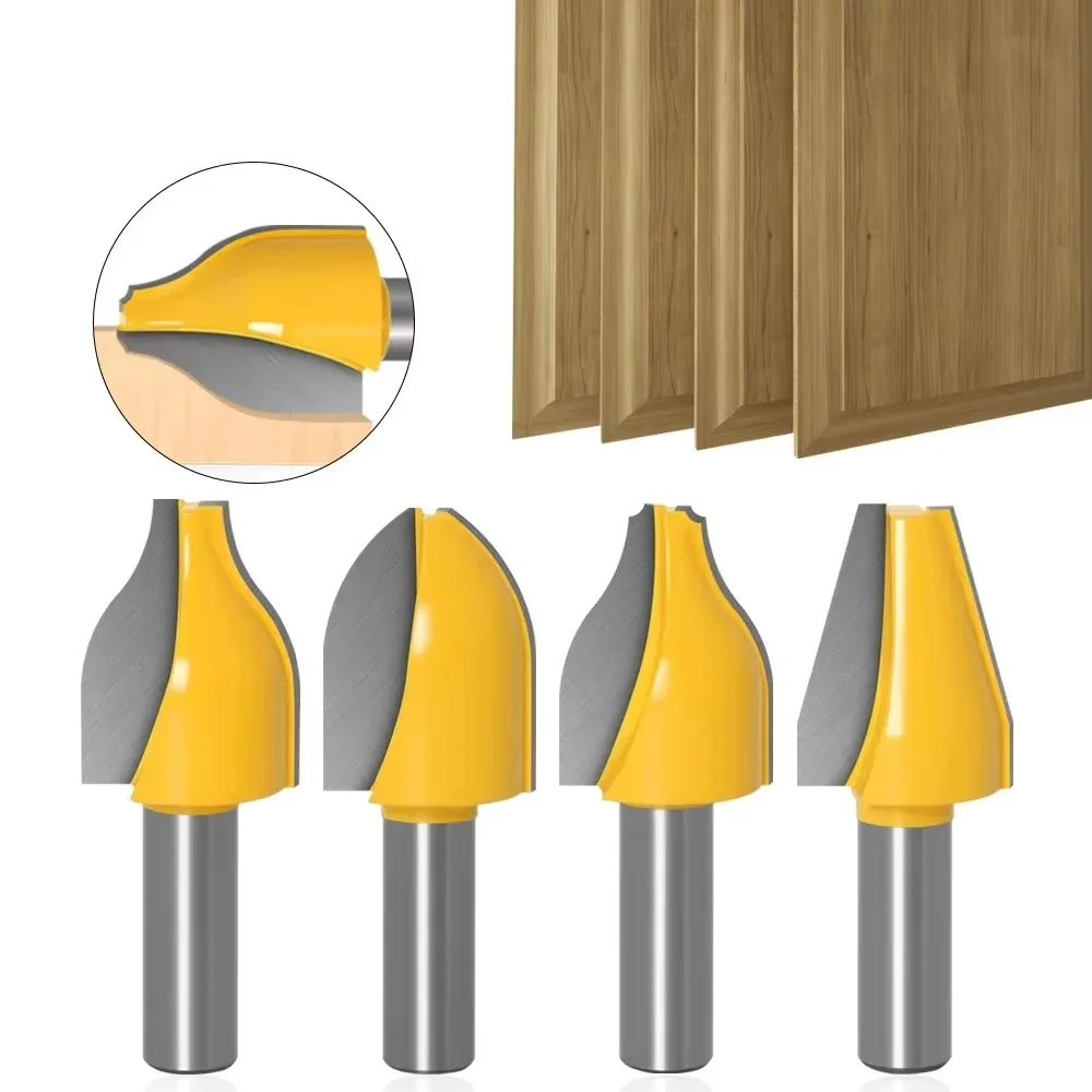 

1PC 1/2" 12.7MM Shank Milling Cutter Wood Carving Vertical Raised Panel Router Bit Set Door Knife Woodworking Cutter Tenon Bit