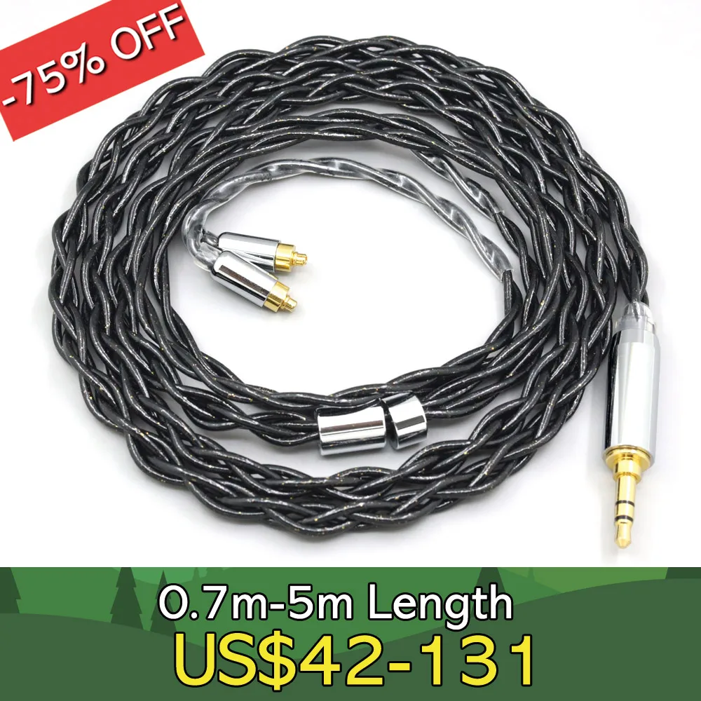 99% Pure Silver Palladium Graphene Floating Gold Cable For Dunu dn-2002 Earphone Cable LN008322