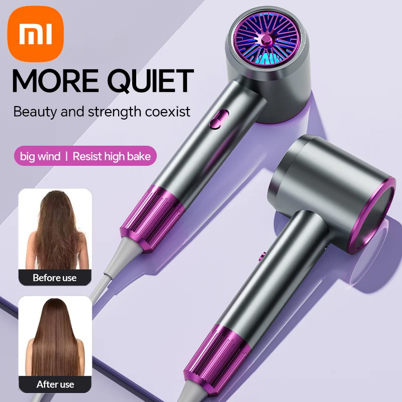 Xiaomi High-Speed Hair Dryer High-power Blue Light Negative Ion Home Salon No Damage Hair Hair Dryer Appliance Us Uk Eu Plug-In