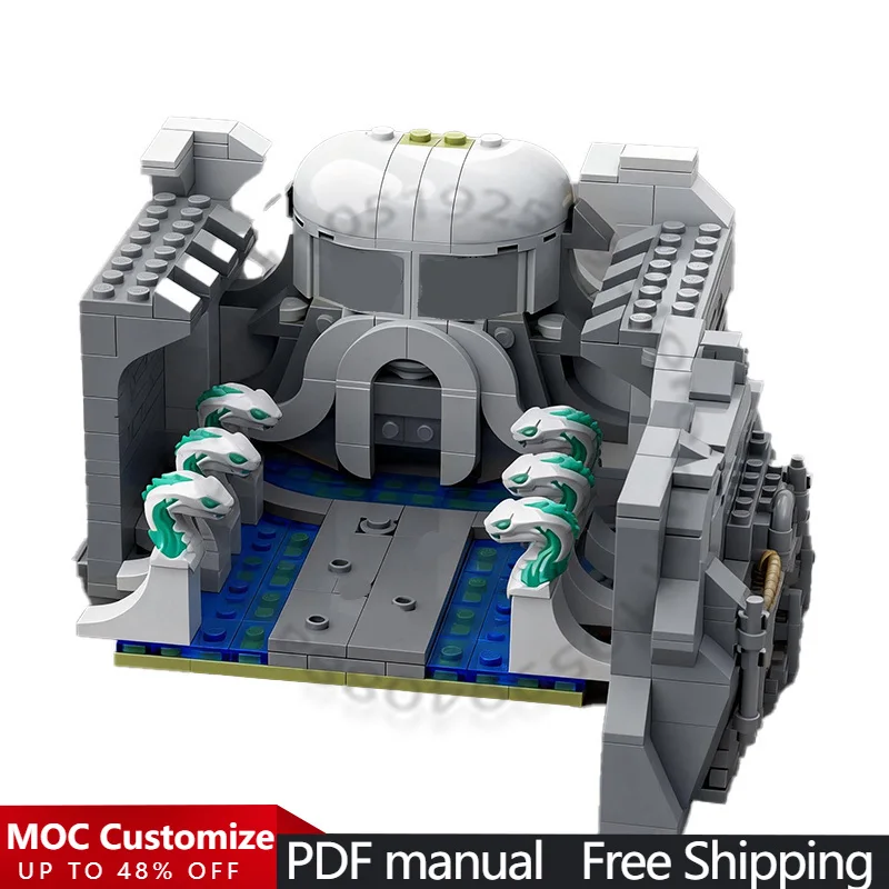 

Набор для сборки замка городского инженерного конструктора (441 деталь) (2024): Дополнение «Тайная комната» MOC, модульная сборка, игрушка-конструктор, подарок на Рождество