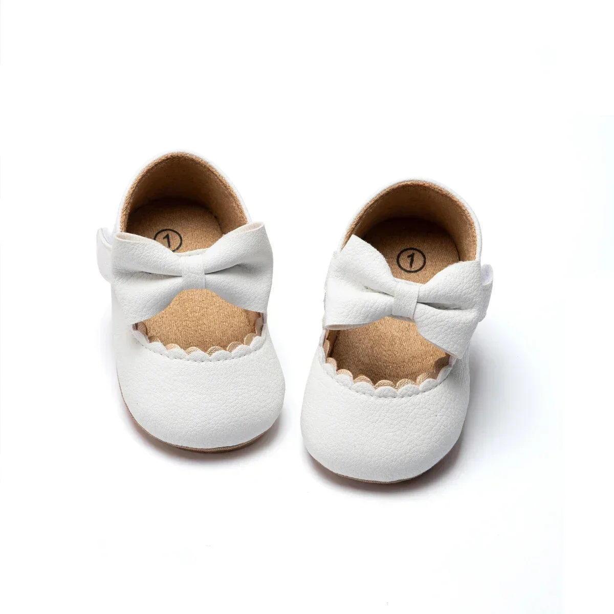 Baby Casual Shoes Infant Toddler Bowknot Non-slip Rubber Soft-Sole Flat PU Toddler Shoes Baby Girl Shoes Bow Princess