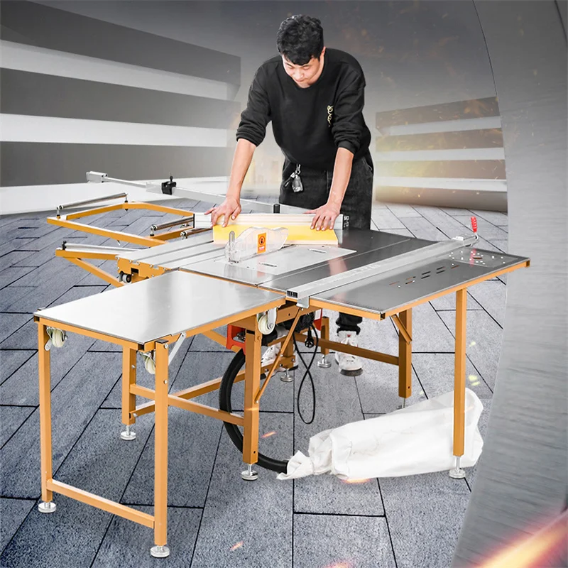 SY-300 Rocker Arm Dust-Free Woodworking Sliding Table Saw Multifunctional Machine With Precision Foldable Saw Table