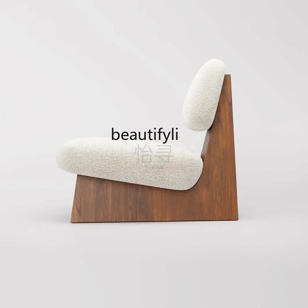 

lt Solid wood leisure chair creative art sofa single chair new Chinese club negotiation chair