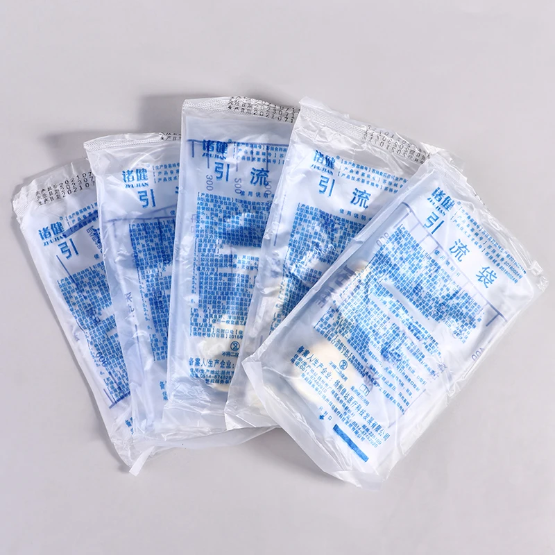 5PCS Reusable Medical Latex Sleeve Type Urine Bag Male Drainage Catheter Bag 1000ML Urine Collector Bag Urinal Pee Holder