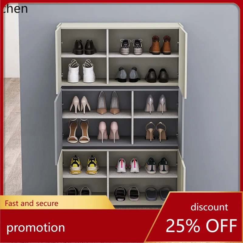 

ZML Minimalist Shoe Cabinet for Home Entrance Hallway Multi-Functional Multi-Layer Storage Cabinet Furniture Combination Cabinet