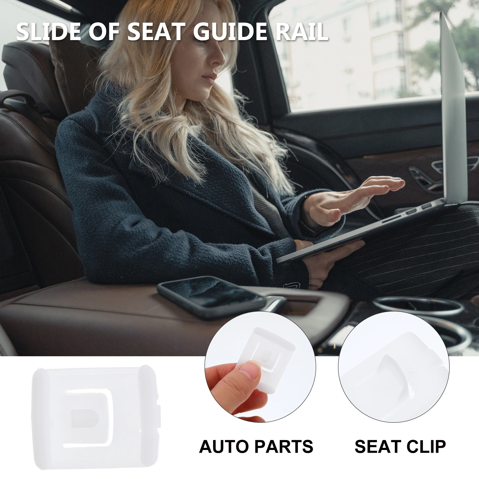 

50pcs Fasteners Plastic Plastic Accessory Seat Runner Accessory For Seat Rail Runner