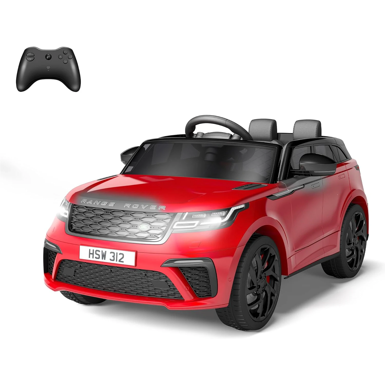 سيارة كهربائية 12 فولت، ركوب بمقعدين على سيارة للأطفال، مع جهاز تحكم عن بعد للوالدين وتشغيل قضيب السحب، وضع الروك، أضواء LED وMP3 #1