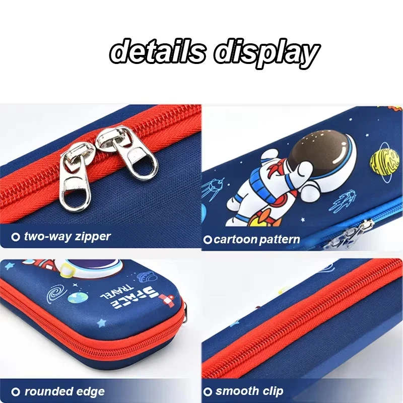 Kawaii 3D Pencil Case Unicorn EVA Large Capacity Waterproof Light Pencil Box for Student School Supply Stationery bag image 6