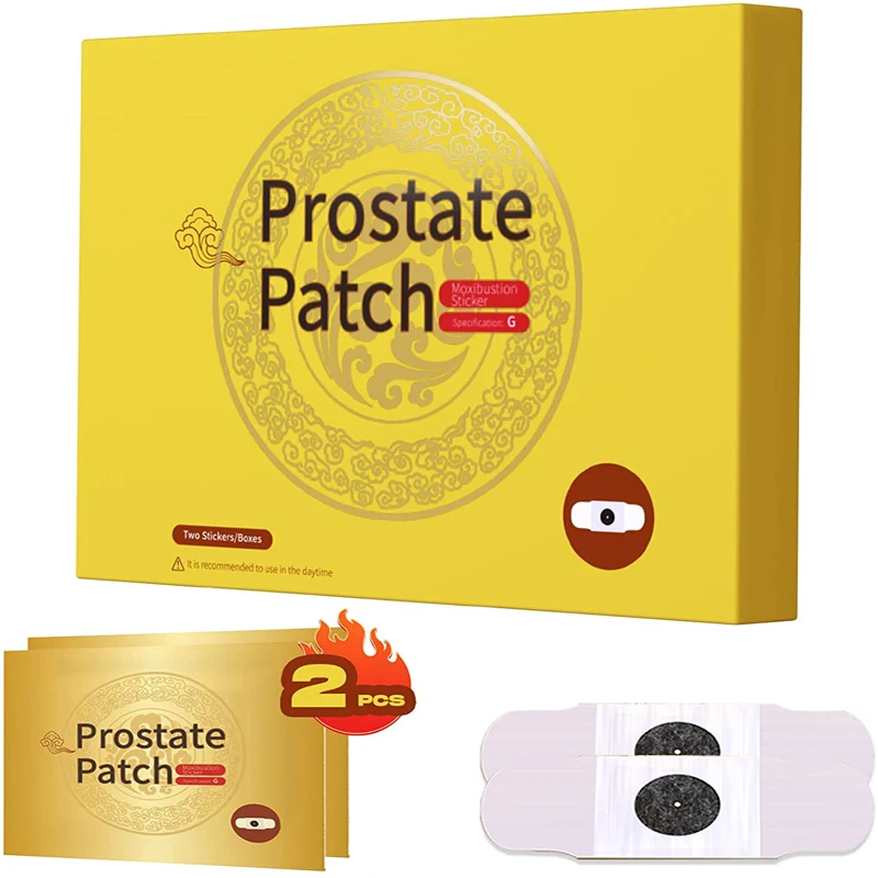 2pcs/box Prostate Patch Chinese Herbal Prostate Patches Heating for Chronic prostatitis Frequent Urination Enlarged Prostate