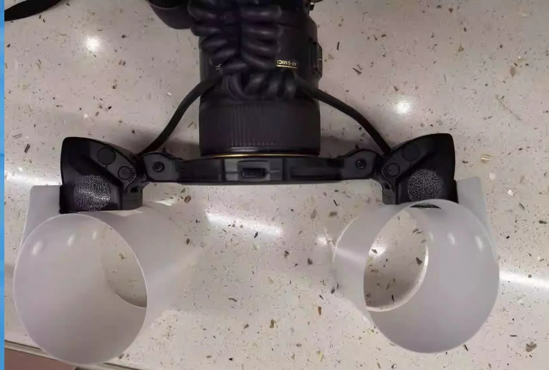 360-Grad-Diffusor für Makrofotografie, Weichlicht-Abdeckung, Reflektor, gedämpftes Licht für Oral-Makro-Blitz – Detail 11