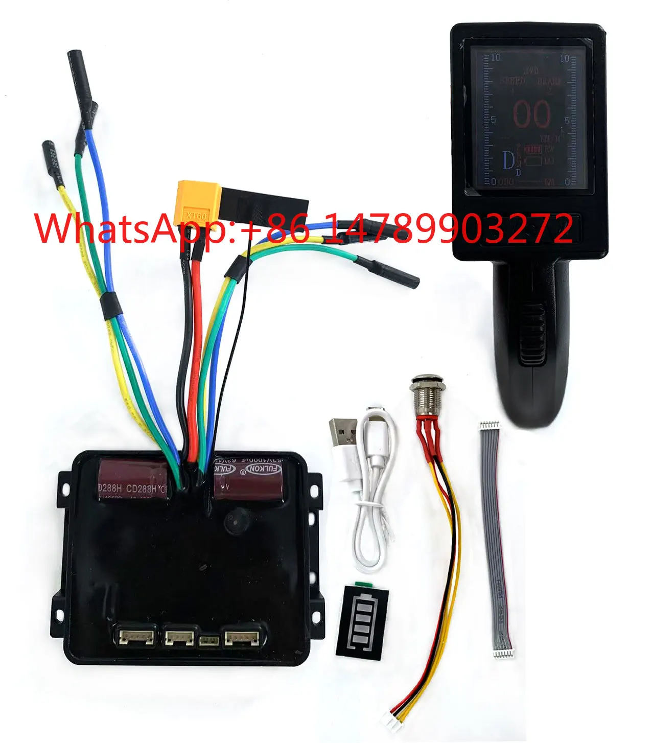 BLDC Hub Motor Waterproof Controller Mainboard 10S 35A ESC OLED Remote for Electric Scooter