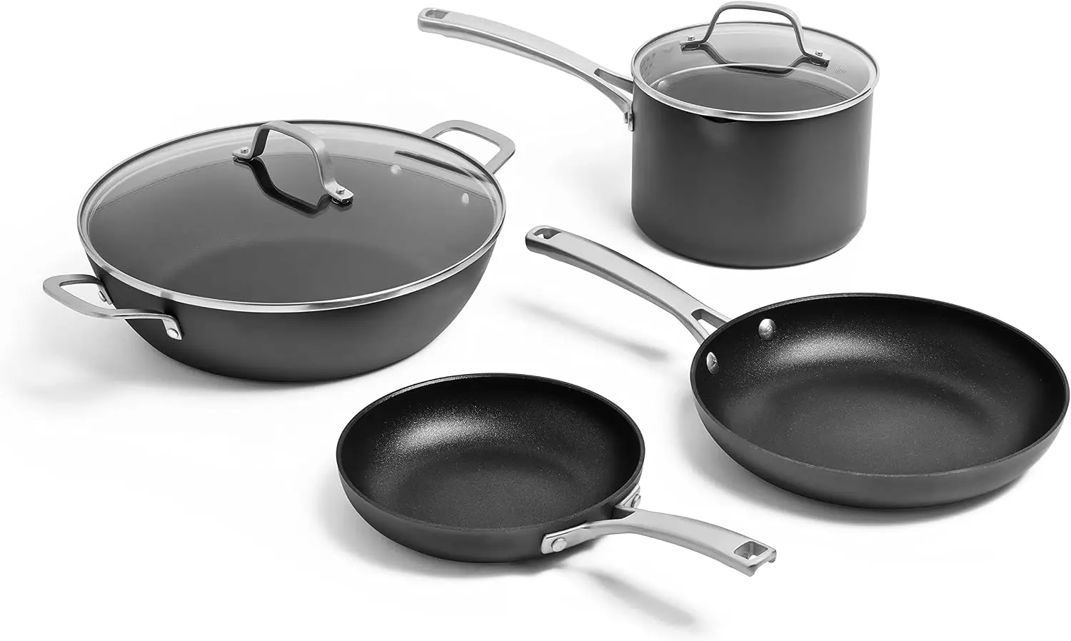 Kitchen Essentials Hard-Anodized Nonstick Classic Cookware Set